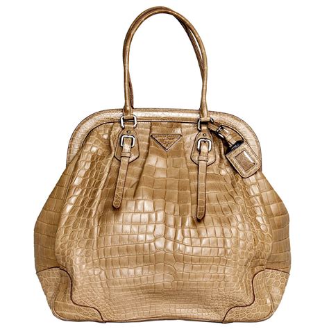 prada crocodile bag for sale|Prada snakeskin handbag.